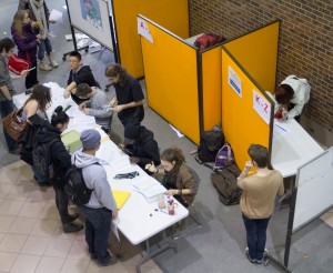 Le référendum dans l'entrée du cégep